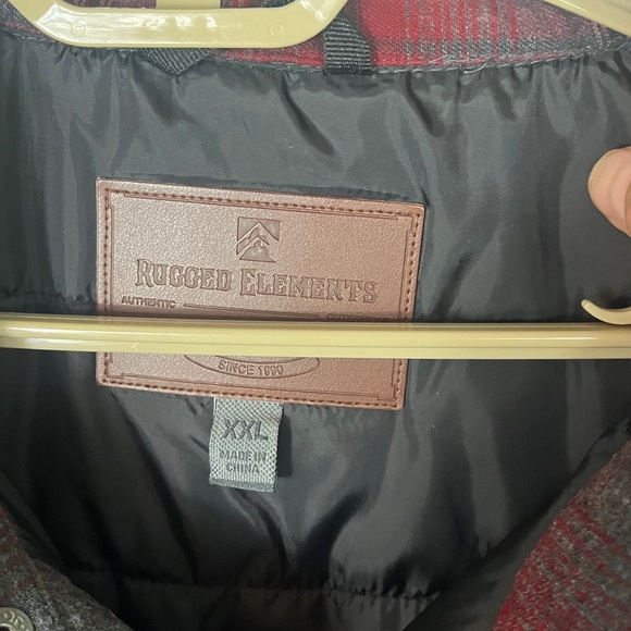 Rugged Elements Men's Quilted Plaid Utility Jacket XXL Shacket - Picture 3 of 6